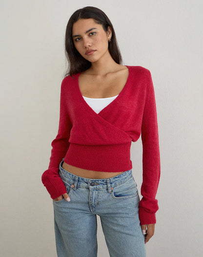 Wrap Knit Top!